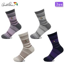 아놀드파마 미끄럼방지 여성용 캐주얼 패션 중목 양말 3족 논슬립 면 학생용 성인용 스포츠 고급 삭스 AP6107