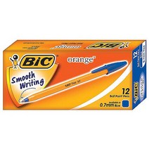 BIC 오렌지볼펜0.7mm 12개입, 청 (M501182)
