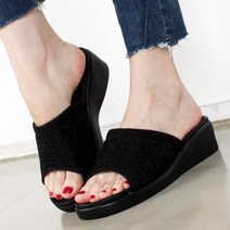 온지스토리 푹신푹신 발편한 쿠션 사무실슬리퍼 굽높이 4cm