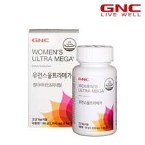 GNC 우먼스 울트라메가 멀티비타민 앤 미네랄 (90정) 45일분, 단품