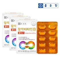 종근당 활력 비타민B 플러스(8중 복합기능성), 3개 + 쇼핑백(1호)