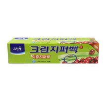 크린랩 이중지퍼백 20매 대형, 1개, 대(L)
