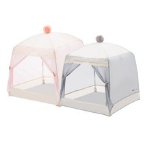 WOLFLAUNCH 폼폼 텐트하우스 강아지 난방텐트 애견하우스, 라이트그레이
