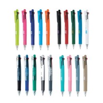 제브라 클립온 멀티 볼펜 4색+샤프, 멀티_화이트