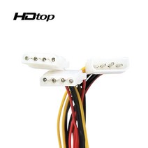 HDTOP IDE-IDE Y 전원 연장 케이블 30CM HT-I09, 1개