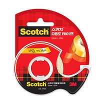 3M 스카치 다용도 테이프 소(12mm), 12mm x20m, 1개