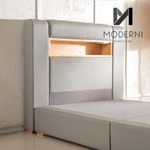 모더니가구 로더 LED 침대 헤드보드, 그레이