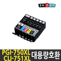 캐논 재생잉크모음 PGI5 CLI8 PGI820 CLI821 PGI725 CLI726, CLI-751XL 빨강색, 1개