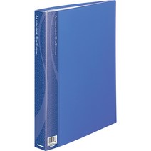 나카바야시 250매용 A4 30공 PP 링 클리어 바인더 CBM1035B