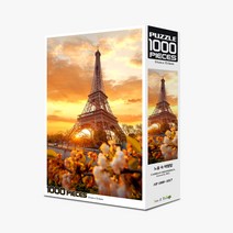 썬앤트리 직소퍼즐 노을 속 에펠탑 HP1017, 단일, 1000피스