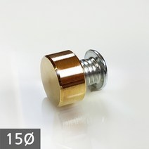1단 다보볼트 (밀착형) 15Ø 금색평형 장식볼트 8mm, 1개