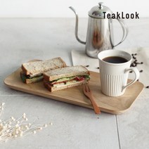 [티크룩]티크 원목 디저트 플레이트