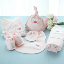 콩닥콩닥 2019년 돼지띠 배냇저고리 6종세트(핑크) DIY 만들기 패키지