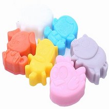 [키트 팩토리] 동물친구들 6구 실리콘몰드 43~58g (석고방향제 비누만들기)