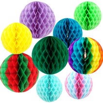 허니콤볼 종이 페이퍼 벌룬 모빌 생일 축하 파티 행사 기념일 포토존 꾸미기 장식 데코 소품 용품, 허니콤볼25cm(라일락)