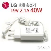 노트옵션 LG gram 노트북 호환 아답터 19V 2.1A 40W, ADS-40MSG-19 19040GPK