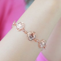 미스21 입체장미 팔찌 여성 여자 성인 팔지 악세사리 쇼핑몰 예쁜 데일리 포인트 bracelet (br711)