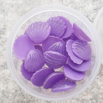 슬라임재료 파츠 (T-472) 20x22mm 조개파츠 퍼플 (약 25g), 단품