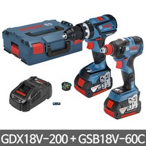 보쉬 GDX18V-200+GSB18V-60C 충전파워 콤보세트