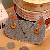 핸디몰 홈메디 동전지갑 만들기(18종)펠트DIY, 냐옹이