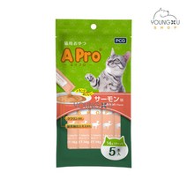 A pro 에이프로 짜먹는 영양간식 고양이간식 파우치 5p - 연어, 1팩, 기본