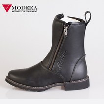 모데카 오토바이 여성용 롱부츠 키바라 KIBARA, 블랙