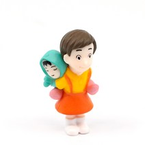 비오스 테라리움 미니어쳐 피규어 여자아이들2_4종 중 1p, 아기업은소녀