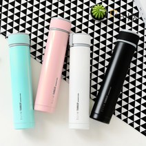 아이정 초경량 스텐텀블러 슬림 보온보냉병, 블랙