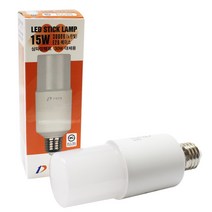 두영 LED 스틱램프 9W 12W 15W 슬림램프 전구, 3.두영LED스틱램프15W_전구색(오렌지빛), 1개