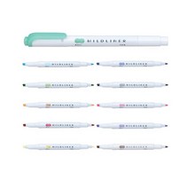 제브라)마일드 라이너 형광펜 시리즈, 1개, 스모크블루