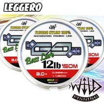 레제로 와일드피싱 배스루어 라인 150M 나이론 모노줄 루어라인, 레제로 배스루어(150M) 8LB