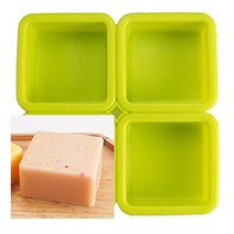 [아로마케이] 민무늬몰드 4구 비누만들기 재료 비누틀 DIY 몰드, 정사각민무늬4구