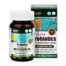 액티브 프로바이오틱스 액티브프로바이오틱스 유산균 장건강 비피더스 락토바실러스, 500mg, 60캡슐