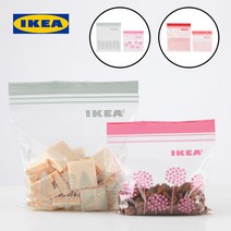이케아 정품 ISTAD 60장 비닐백 지퍼백 정리, ISTAD 중형(60장) 색상랜덤
