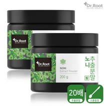 닥터루트 20배 농축 노니 추출분말 가루 200g, 2개