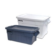 러버메이드 토트박스 53L 75L 리빙박스 컨테이너 수납 정리, 75L 흰색