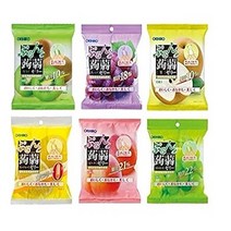 오리히로 곤약젤리 파우치 1박스(12봉지) 8가지 맛, 포도 (6개입) x 4봉지+포도 (6개입) x 4봉지, 자몽 (6개입) x 4봉지