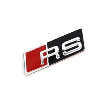 아우디 SLINE 핸들 튜닝 스티커 엠블럼 RS로고, RS(블랙)