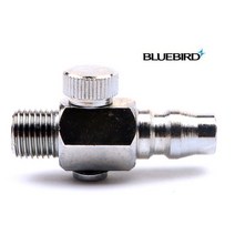 블루버드 에어조절기 PM20 PT 1_4 에어 니플 공기 압력 조절 밸브 닛플