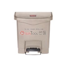 러버메이드 SLIM JIM 슬림짐 페달형 쓰레기통 50L/13G, 1개