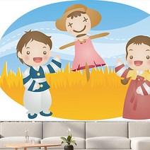 엠블라인드 실사롤스크린 키즈 허수아비