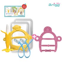 앙쥬 치발기 2종세트 + 팔찌치발기 치아발육기, 2종세트(바나나+손목) +팔찌치발기(기린핑크)