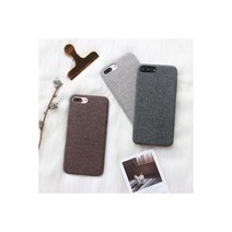 (아이폰) 심플 패브릭 모찌 케이스-오-악, 기종:아이폰6s플러스 / 색상:커피, 상세 설명 참조