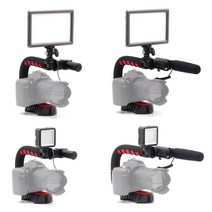 오토케 카메라 디렉터 패키지 DSLR 미러리스 촬영 장비 풀세트 U grip 유그립 삼각대 추가 파격 개인방송 VLOG 브이로그 유튜브 아프리카 PD VJ, 옵션3 + 미니 조명(WS-49) 1개 추가