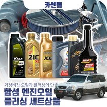 테라칸 2.9(CRDI) 합성엔진오일 플러싱세트, N18 엑스티어탑 5W40 7리터