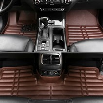 ones 제네시스BH DH G80 5D 6D 코일 가죽 입체카매트, 제타(조수석네비팩재단X), 6D가죽+코일(브라운)