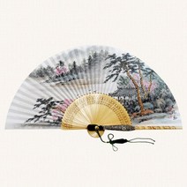 전주부채공방 [명품가죽 합죽선] 가죽명품선 봄 무형문화재선, 1개