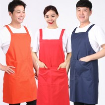 웰컴가운 AE47 큰사이즈 H형 무지 앞치마 업소용 식당 카페, AE47_브라운, 1개