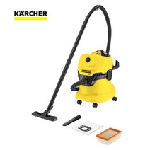 카처 WD4 흡입력좋은 업소용청소기 사무실청소기 산업용 공업용 식당 카페트청소기 업소용 건습식청소기