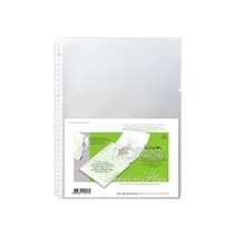 문화산업 반투명 30공바인더 클리어화일 노트 메탈링 리필내지, 30공 클리어화일내지 10p
